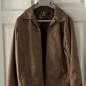 Vintage G A Milano Faux Suede Bomber Jacket